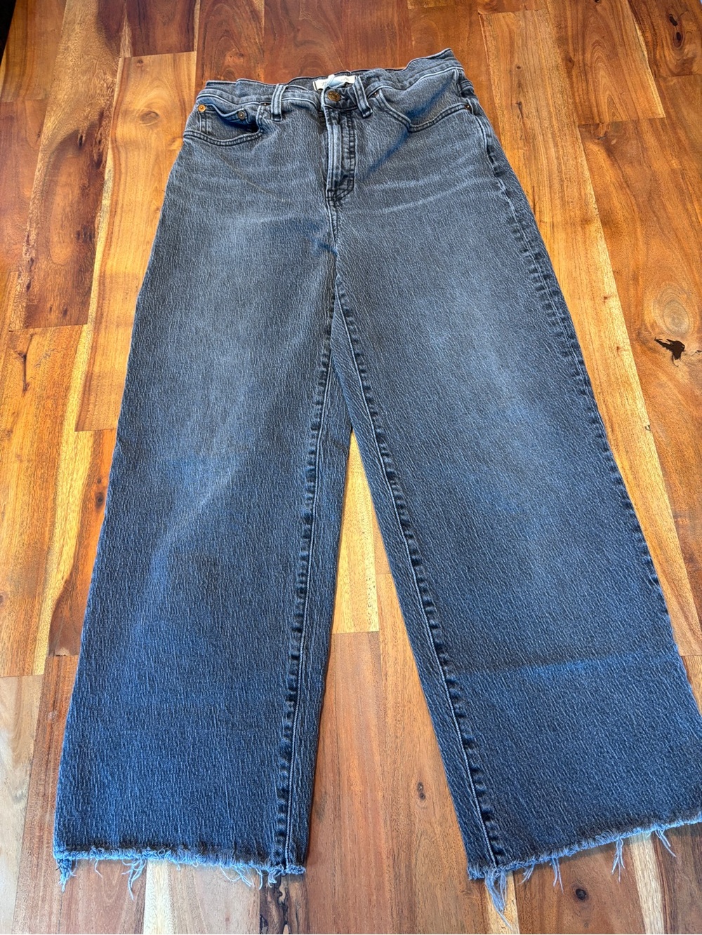 Madewell Perfect Vintage Wide Leg Crop Jeans - Size 27